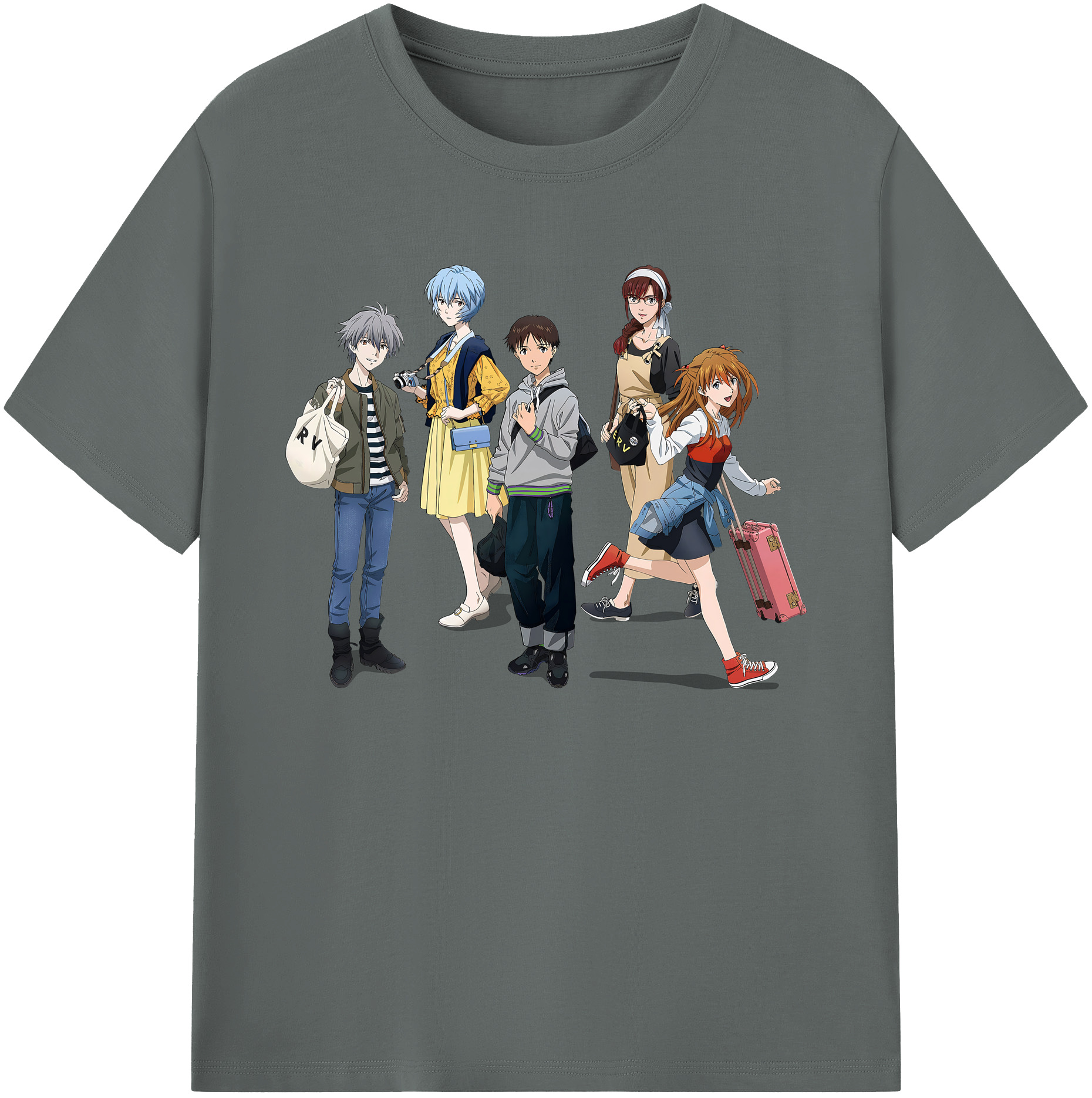 （画像用） EVA 新世紀エヴァンゲリオン 綿100％ メンズ半袖Tシャツ｜肌触りやわらか＆通気性